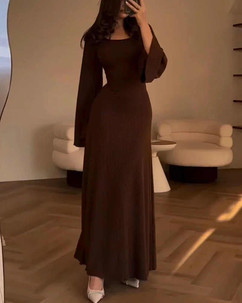 Levoire | Robe À La Mode Avec Nœud À La Taille Braun