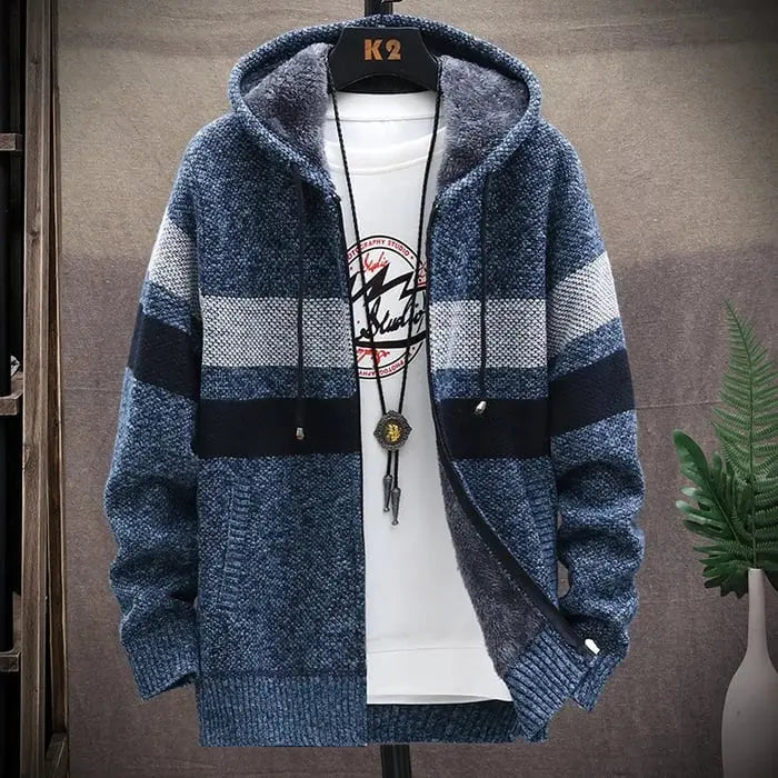 Levoire | Weinlese Look Sweat-Shirt Pour Hommes Bleu