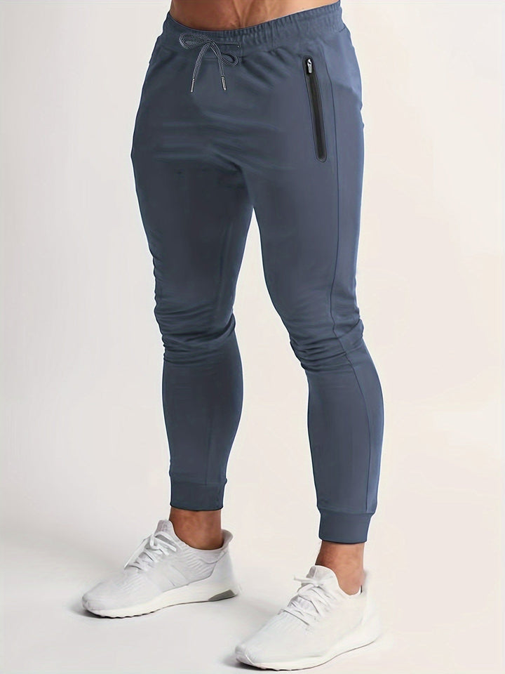 Levoire | Pantalons Sportifs Pour Hommes Avec Zip Et Cordon De Serrage