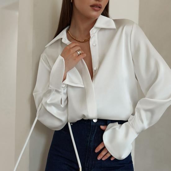 Levoire | Blouse Satin Blanc