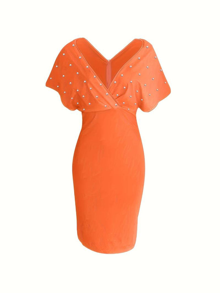 Levoire | Robe Fourreau Élégante Perles Été