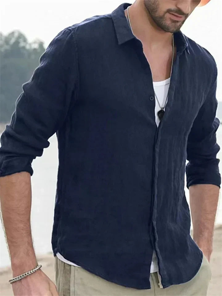 Levoire | Chemise Légère Pour Loisirs Et Jours Chauds Bleue
