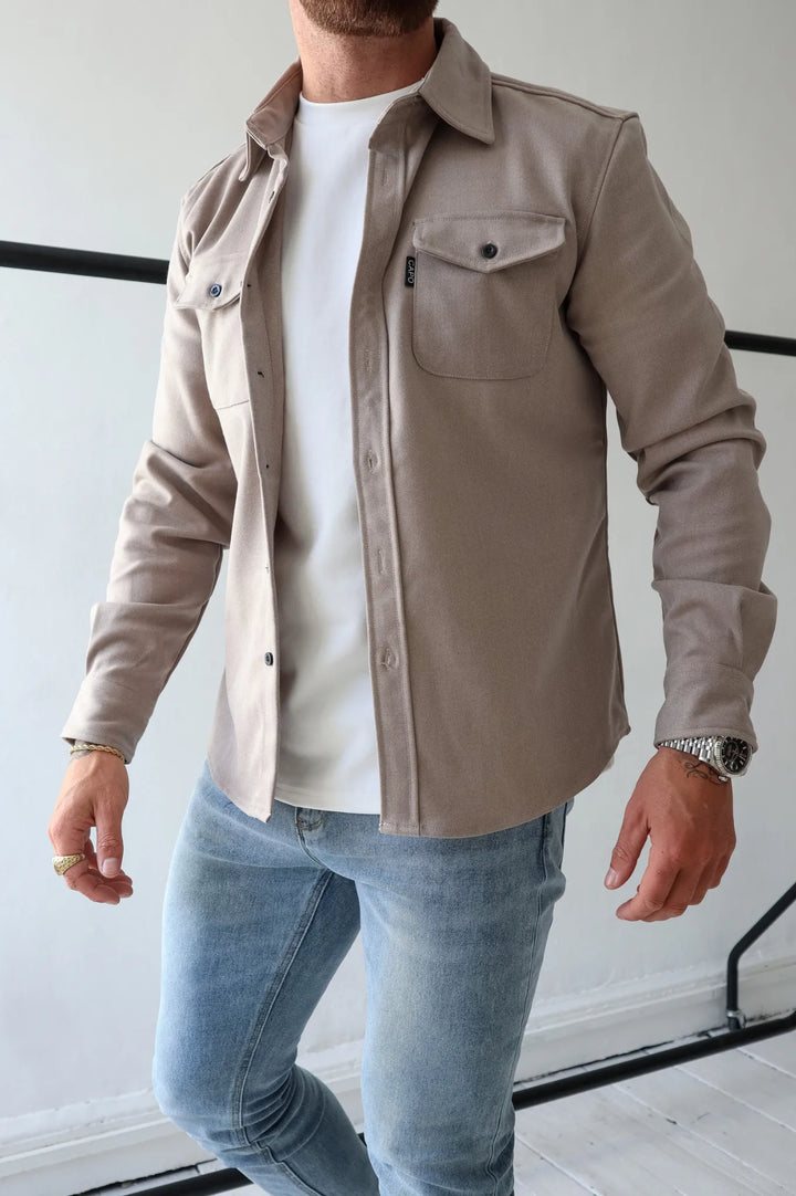 Levoire | Chemise Moderne Pour Hommes Braun
