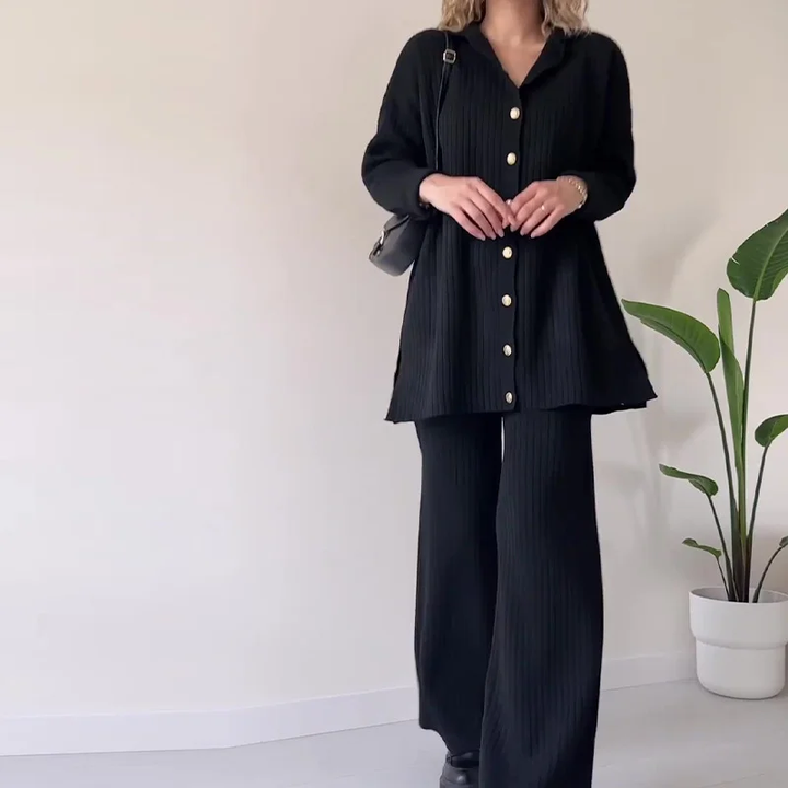 Levoire | Ensemble de loisirs deux pièces pour femmes Noir