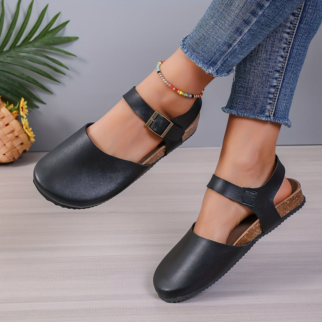 Levoire | Sandales À Talon Rétro Pour Femmes Avec Bout Fermé