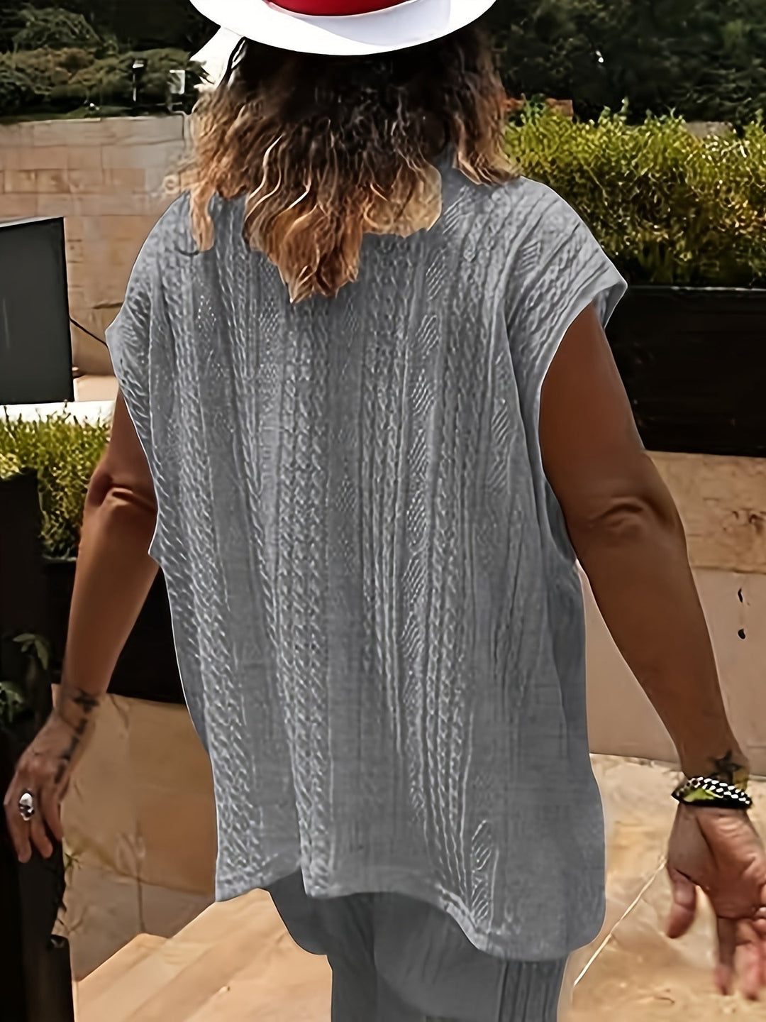 Levoire | Top Sans Bretelles Tendance Col En V Uni