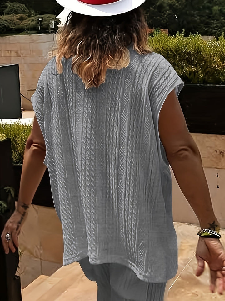Levoire | Top Sans Bretelles Tendance Col En V Uni