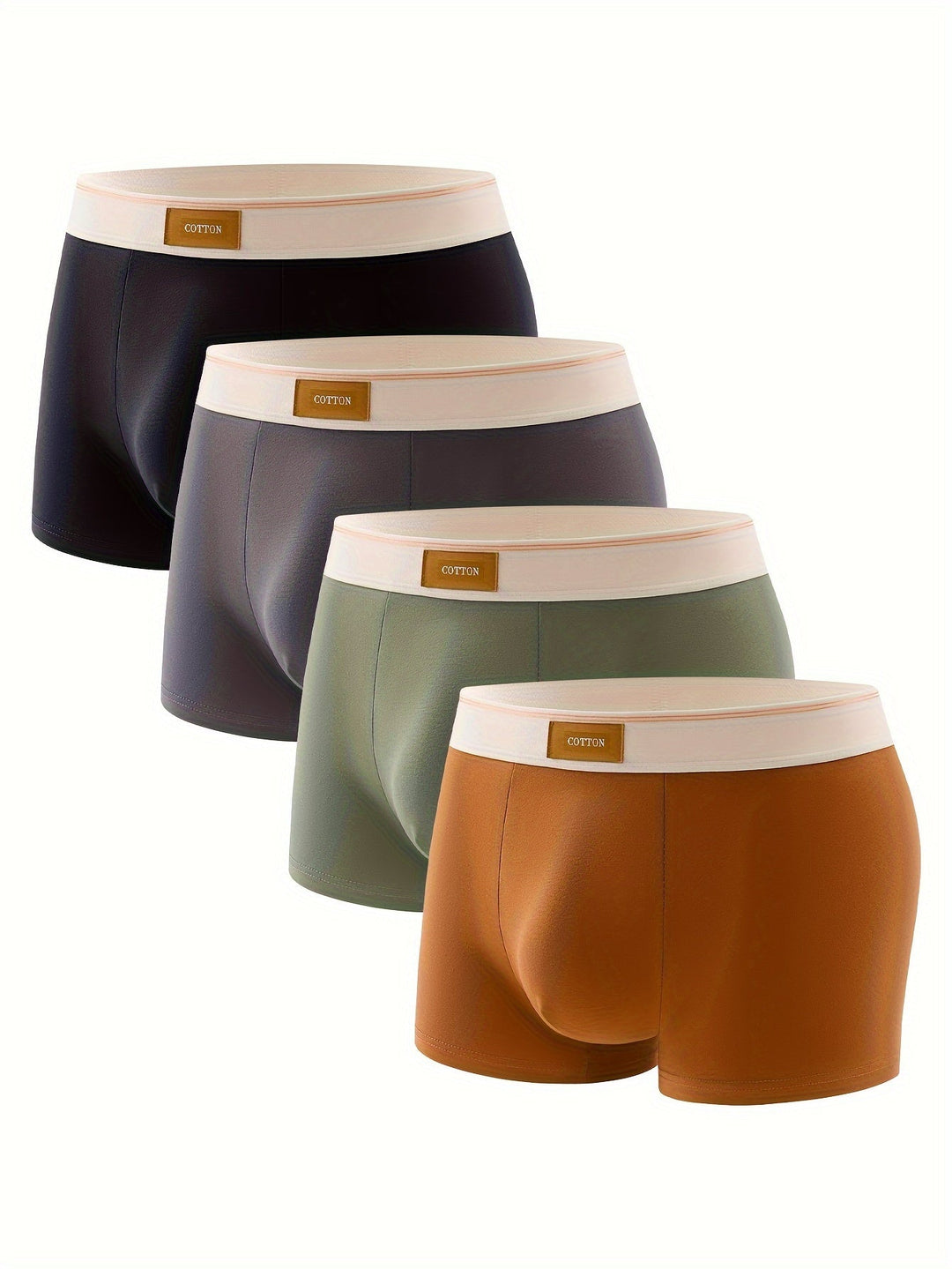 Levoire | Boxers En Coton Pour Hommes Confortables Et Respirants En Pack De 4 4 pcs-COTT