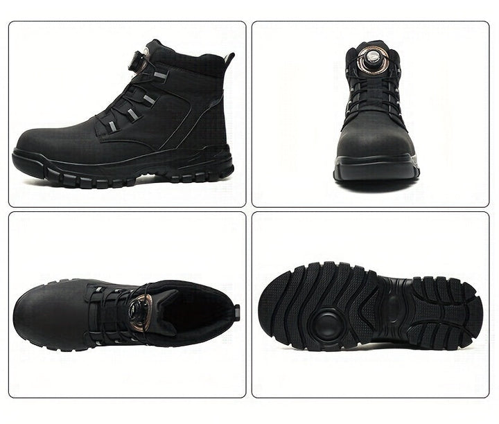 Levoire | Bottes De Sécurité Mi-Haute Durables Avec Fermeture Magnétique Tournante Pour Hommes