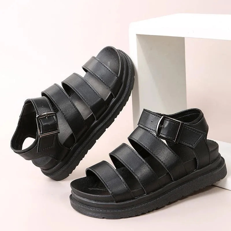 Levoire | Sandales avec boucle et talon à bout ouvert Noir