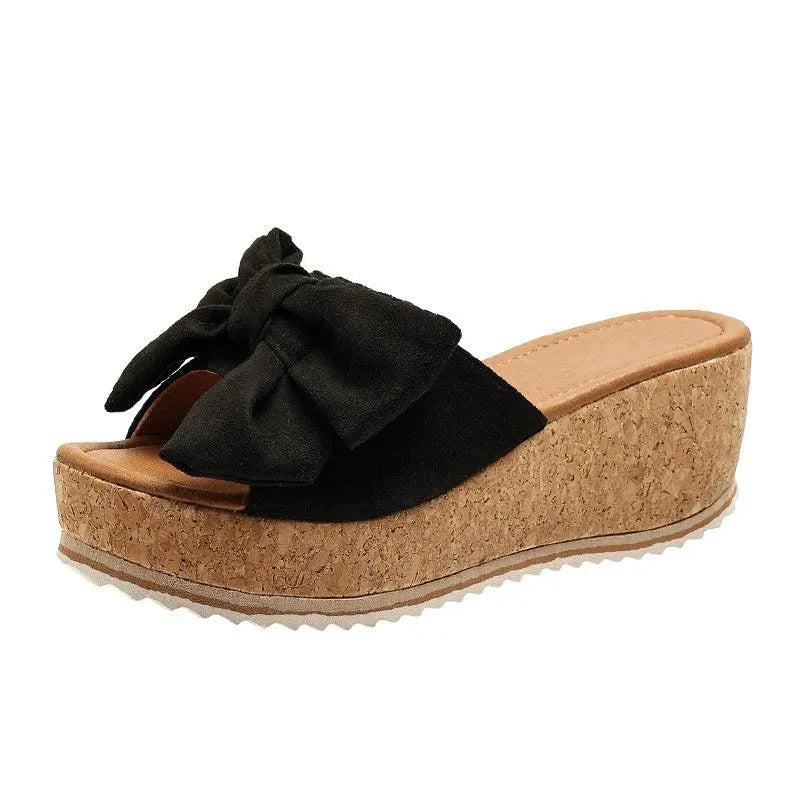 Levoire | Sandales à motif léopard avec lacets Noir