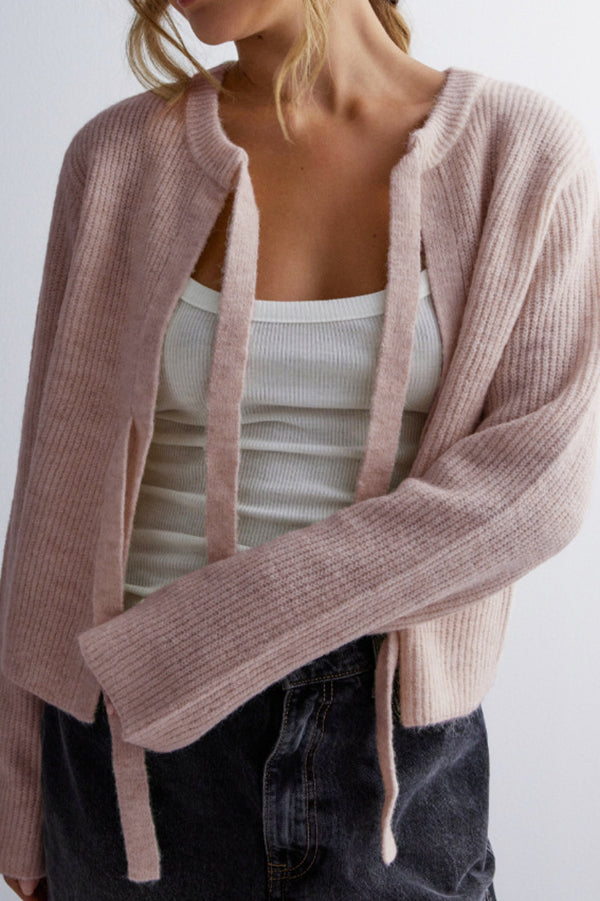 Levoire | Rento Cardigan À Boutons Avec Manches Longues Rosa