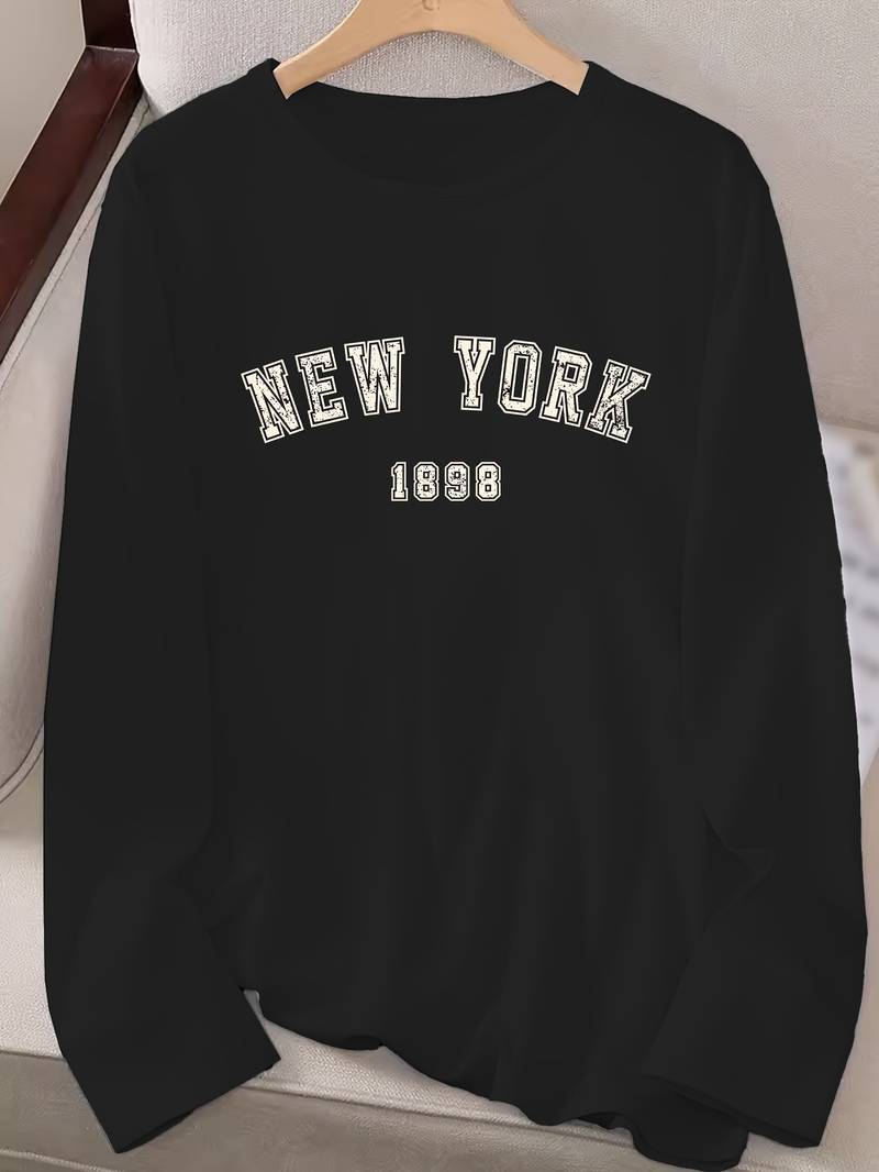 Levoire | T-Shirt À Col Rond Avec Impression New York