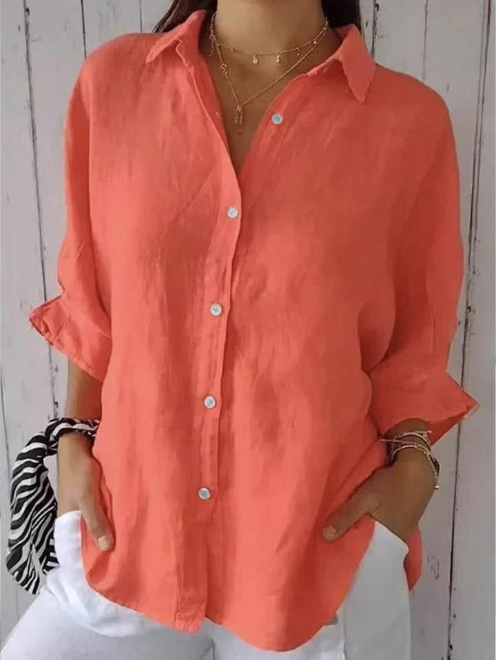 Levoire | Chemise Rento avec dos en boucle Orange