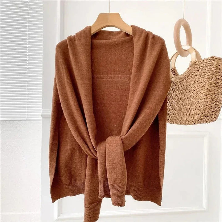 Levoire | Pull À Col En V Braun Une taille