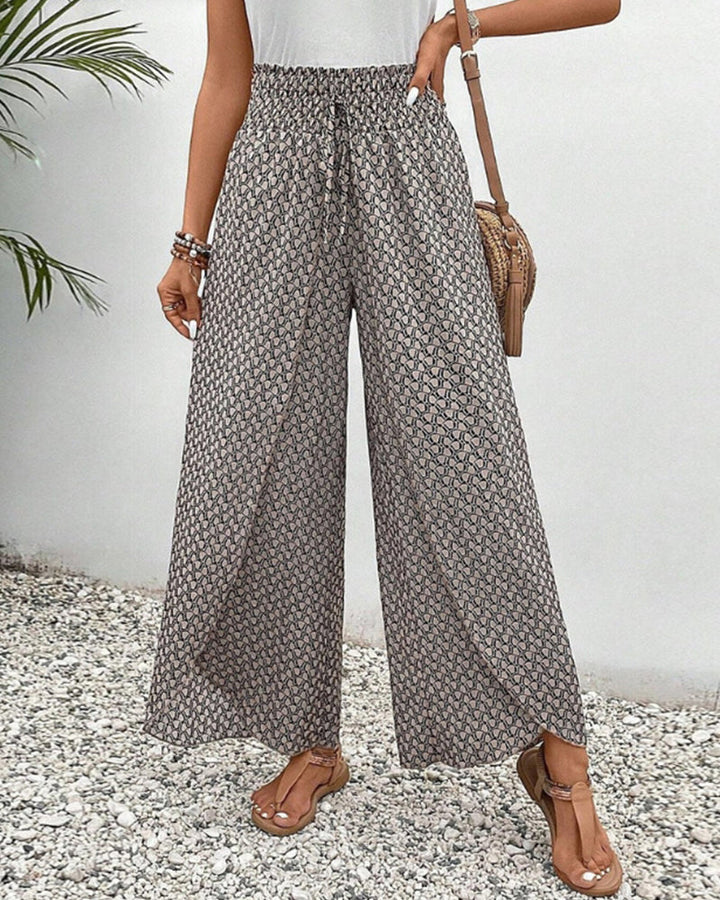 Levoire | Pantalon pour femme avec imprimé géométrique Noir