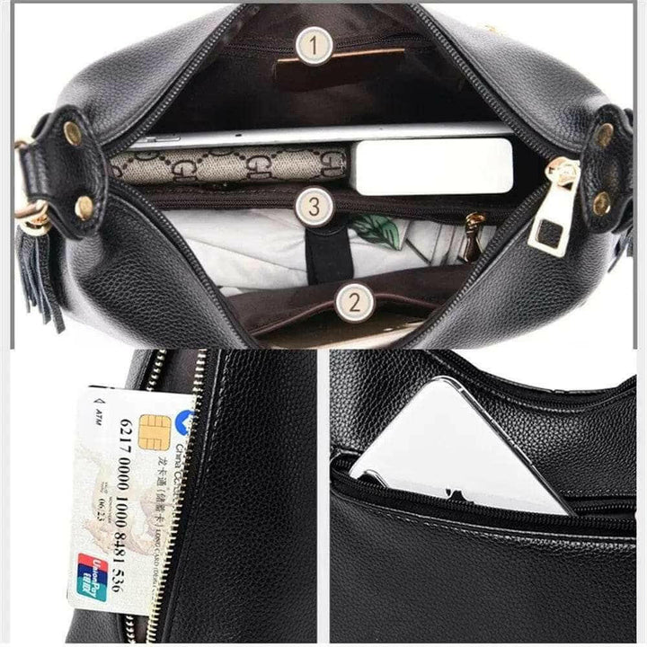 Levoire | Sac À Bandoulière En Cuir Véritable Vente Déstockage