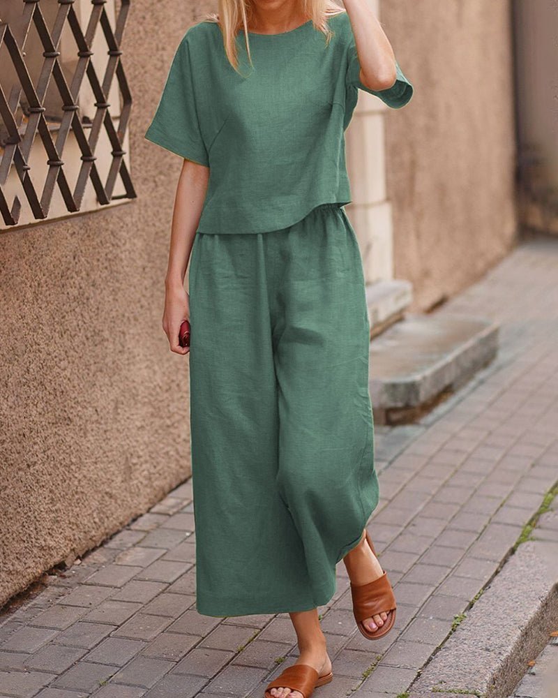 Levoire | Ensemble De Détente En Lin Olive verte