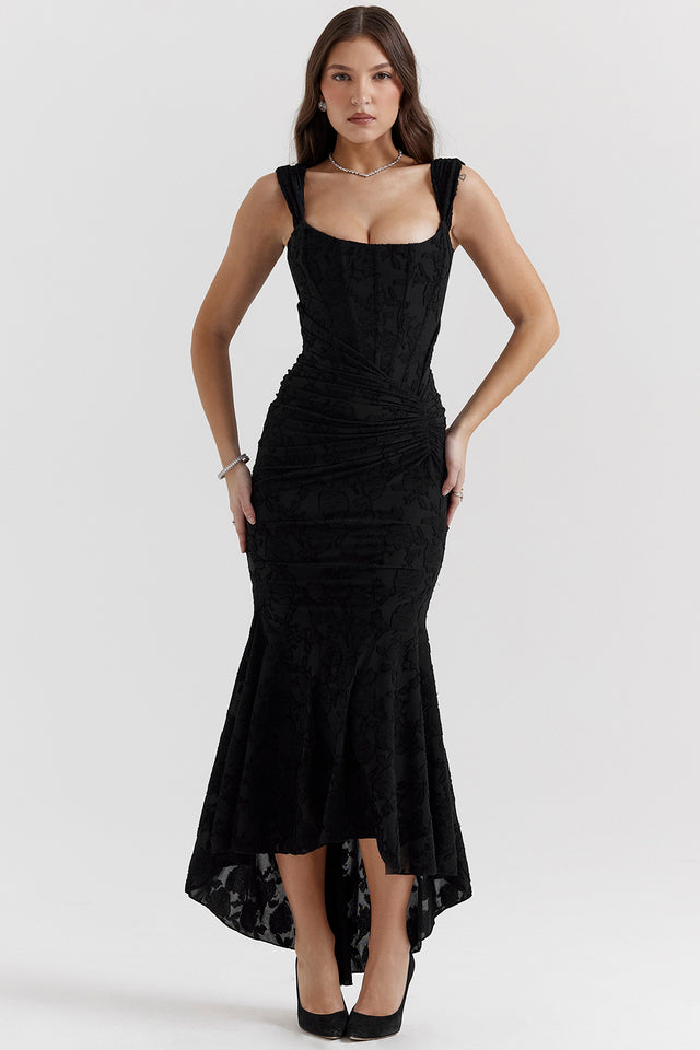 Levoire | Robe taille élégante Noir