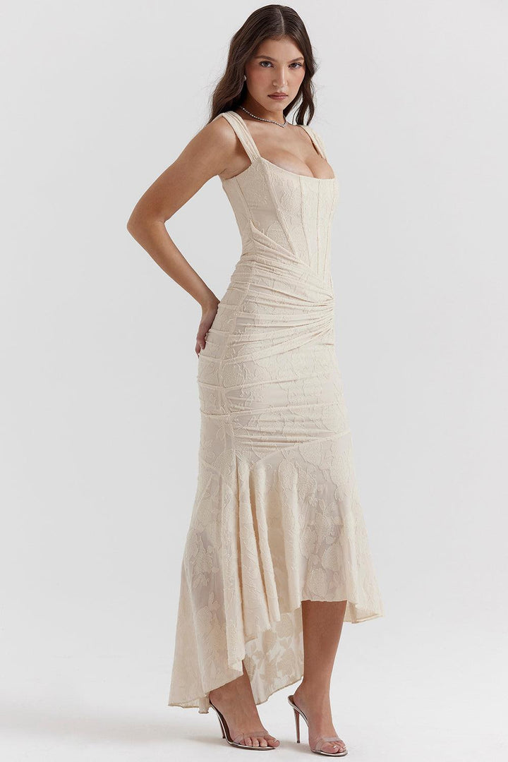 Levoire | Robe Midi Imprimée Légère & Élégante Pour Femmes