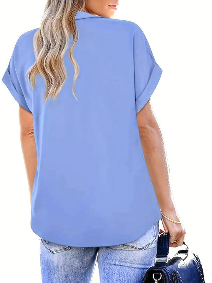 Levoire | Chemise D'Été Décontractée À Col Rabattu