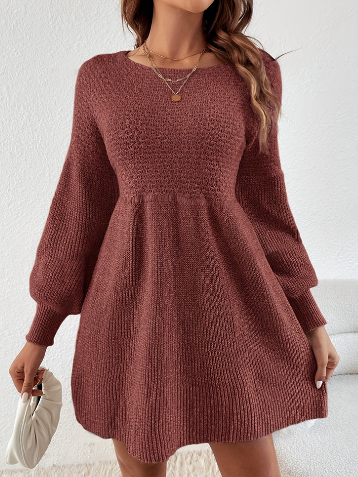 Levoire | Chic Robe Tricot Unie Pour Femmes