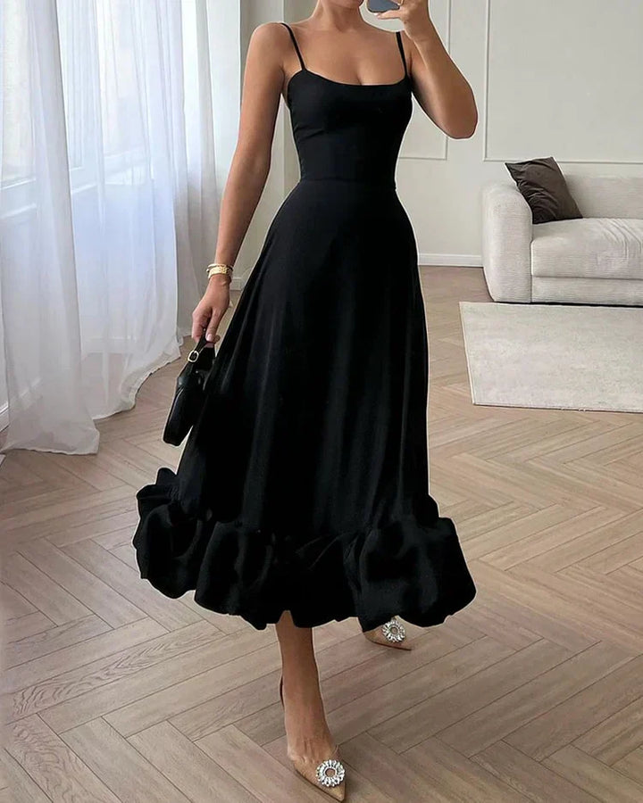 Levoire | Robe Unie Confortable Noir