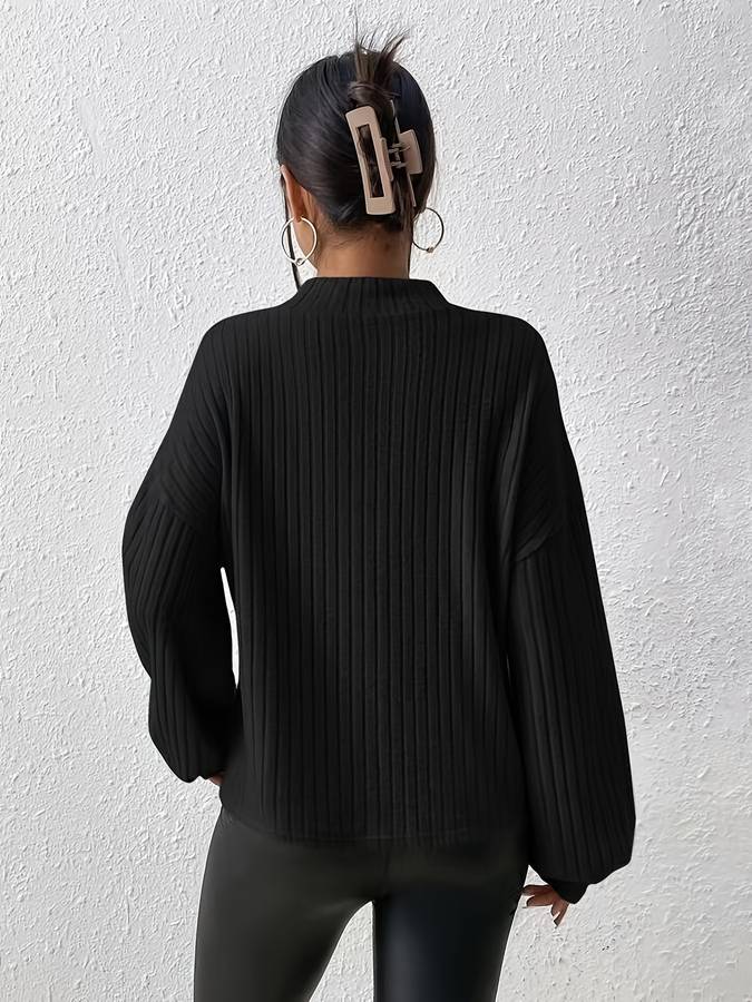 Levoire | Pull À Col Roulé En Tricot Côtelé
