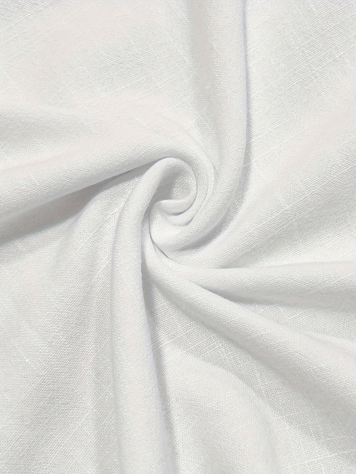 Levoire | T-Shirt Uni Hommes Col Henley Profond