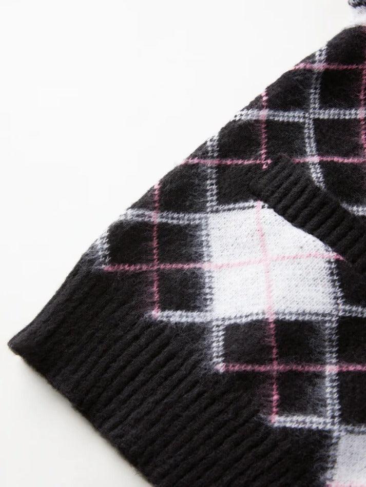 Levoire | Gilet Décontracté En Jacquard Vichy