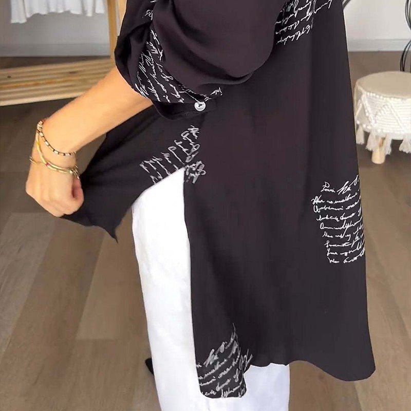 Levoire | Blouse Légère À Imprimé Avec Manches Longues Pour Femmes