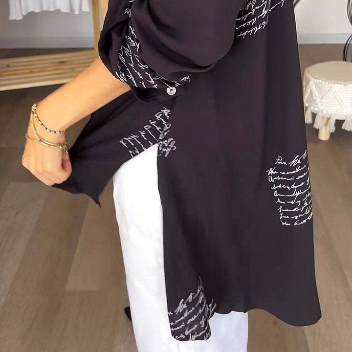 Levoire | Blouse Légère À Imprimé Avec Manches Longues Pour Femmes
