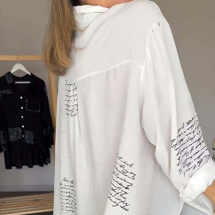 Levoire | Blouse Légère À Imprimé Avec Manches Longues Pour Femmes