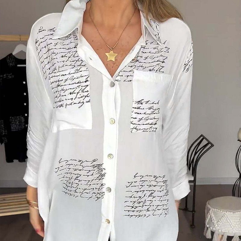 Levoire | Blouse Légère À Imprimé Avec Manches Longues Pour Femmes
