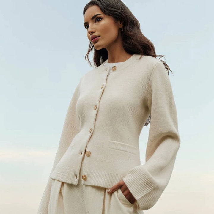 Levoire | Veste À Boutons Classique Beige (Rupture de stock rapide)