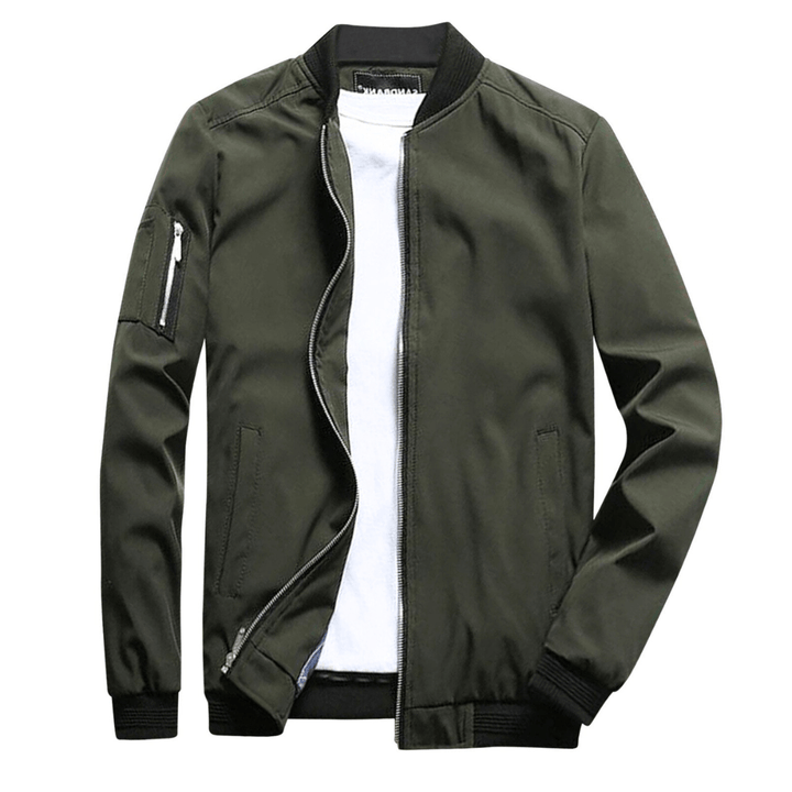 Levoire | Veste d'été courte tendance pour hommes décontractée et confortable vert olive