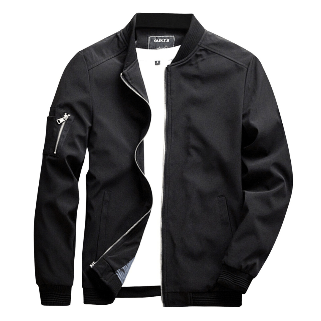 Levoire | Veste d'été courte tendance pour hommes décontractée et confortable Noir