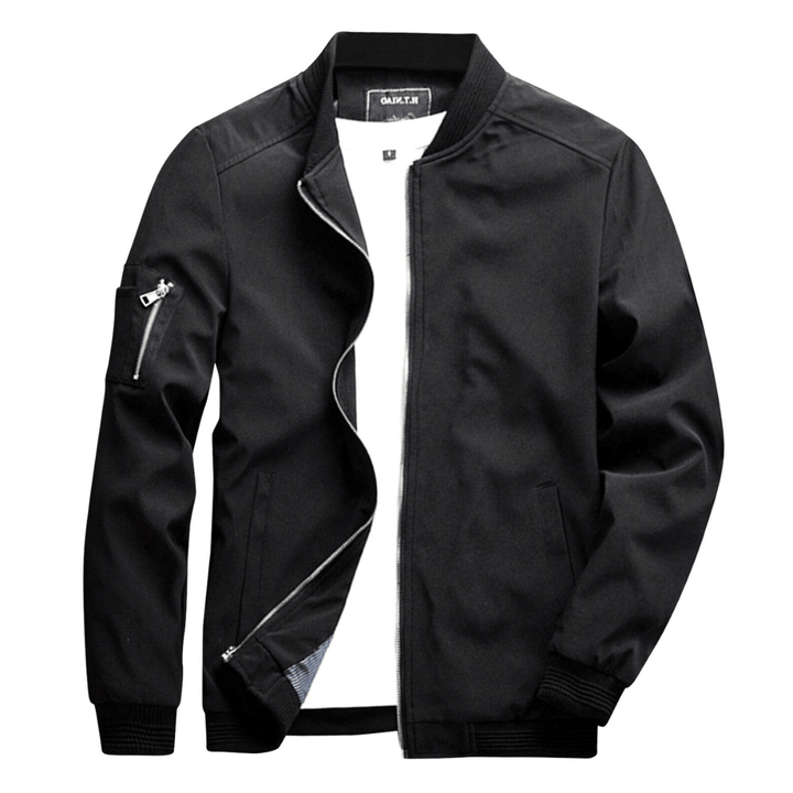 Levoire | Veste d'été courte tendance pour hommes décontractée et confortable Noir