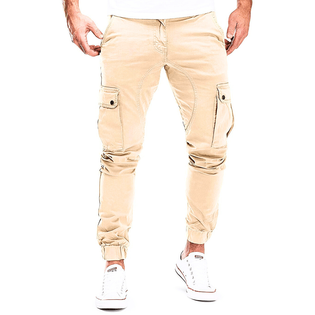 Levoire | Pantalon cargo hommes décontracté & tendance mode homme Beige