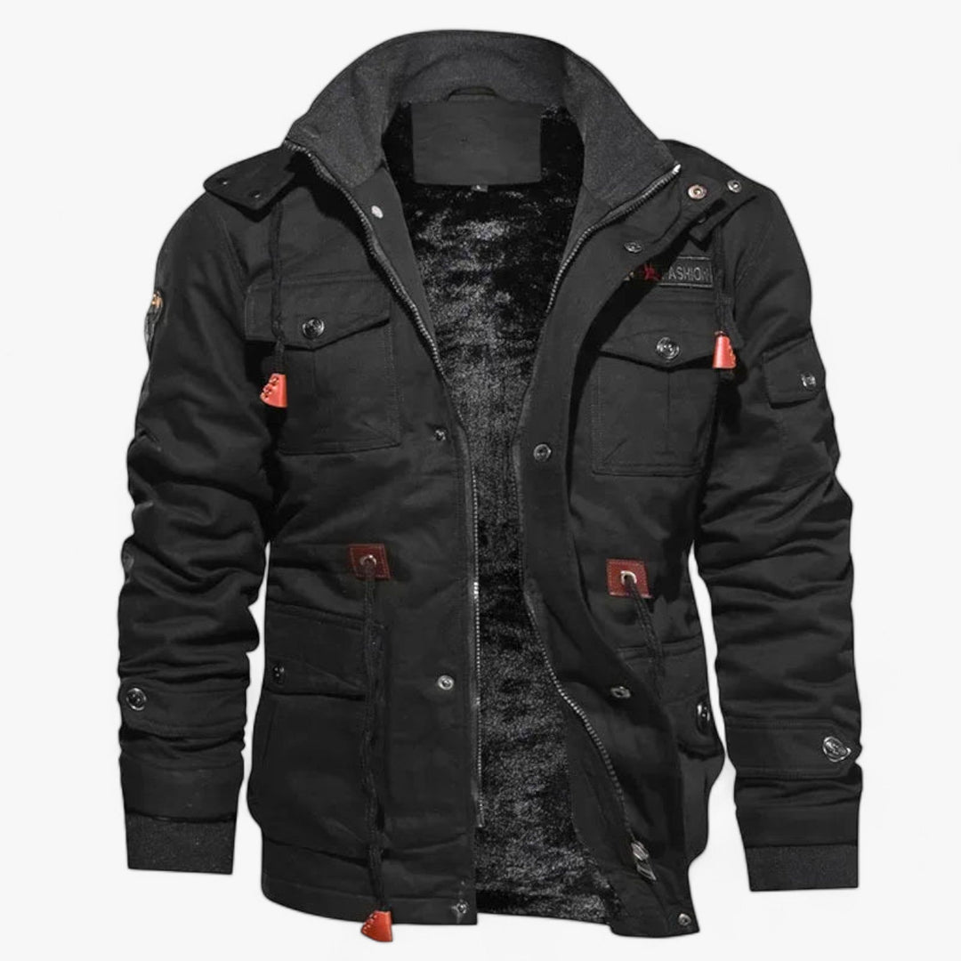 Levoire | Veste Bomber De Loisirs Pour Hommes Noir