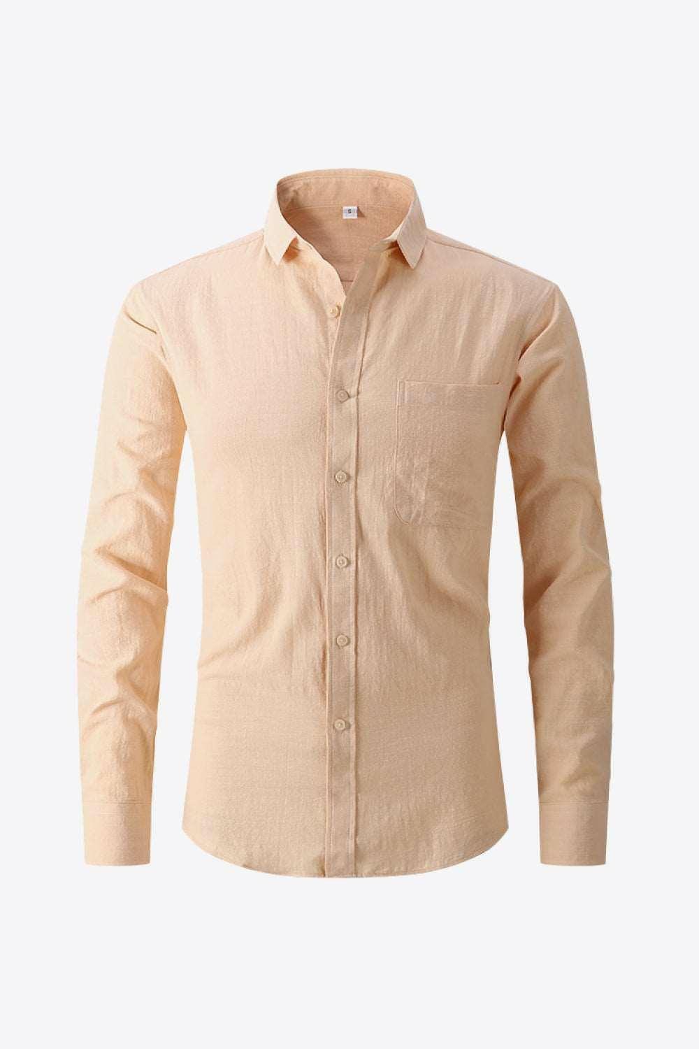 Levoire | Chemise À Manches Longues À Col Classique Tan