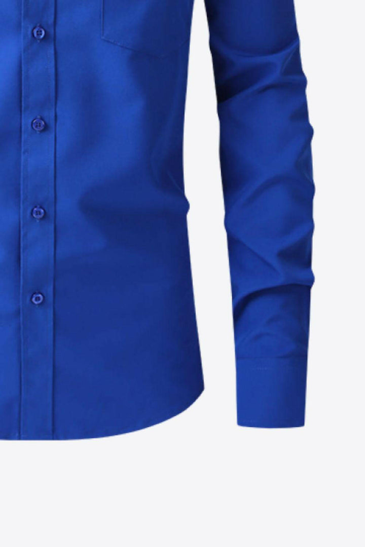 Levoire | Chemise Classique À Manches Longues Avec Col Et Poche