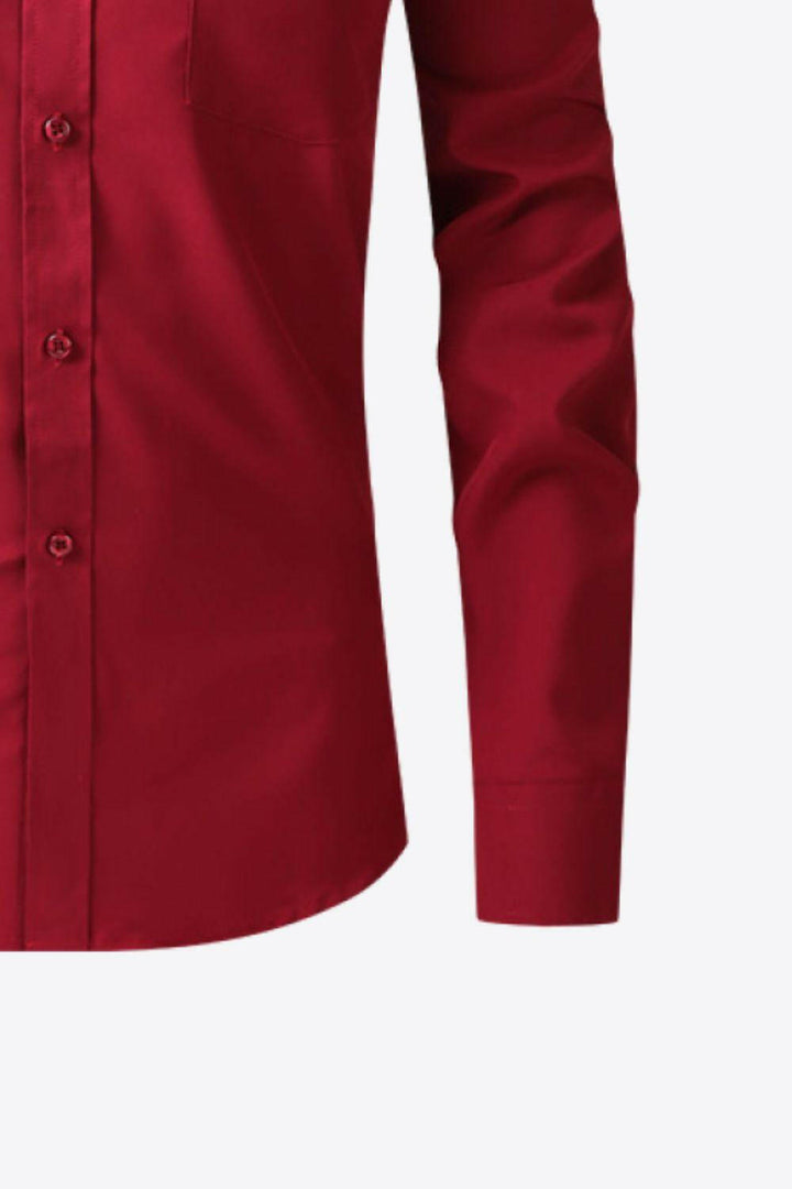 Levoire | Chemise Classique À Manches Longues Avec Col Et Poche