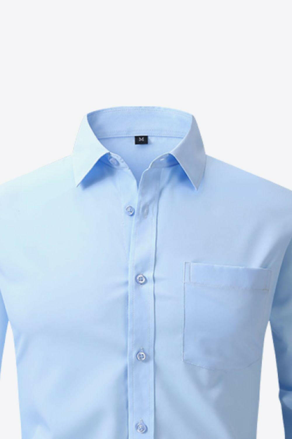 Levoire | Chemise Classique À Manches Longues Avec Col Et Poche