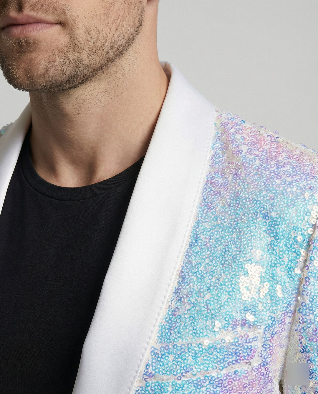 Blazer pour hommes en sequins glamour