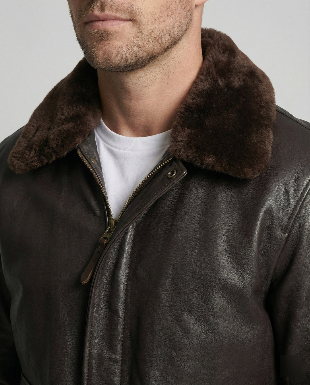 Veste en cuir chaude et stylée