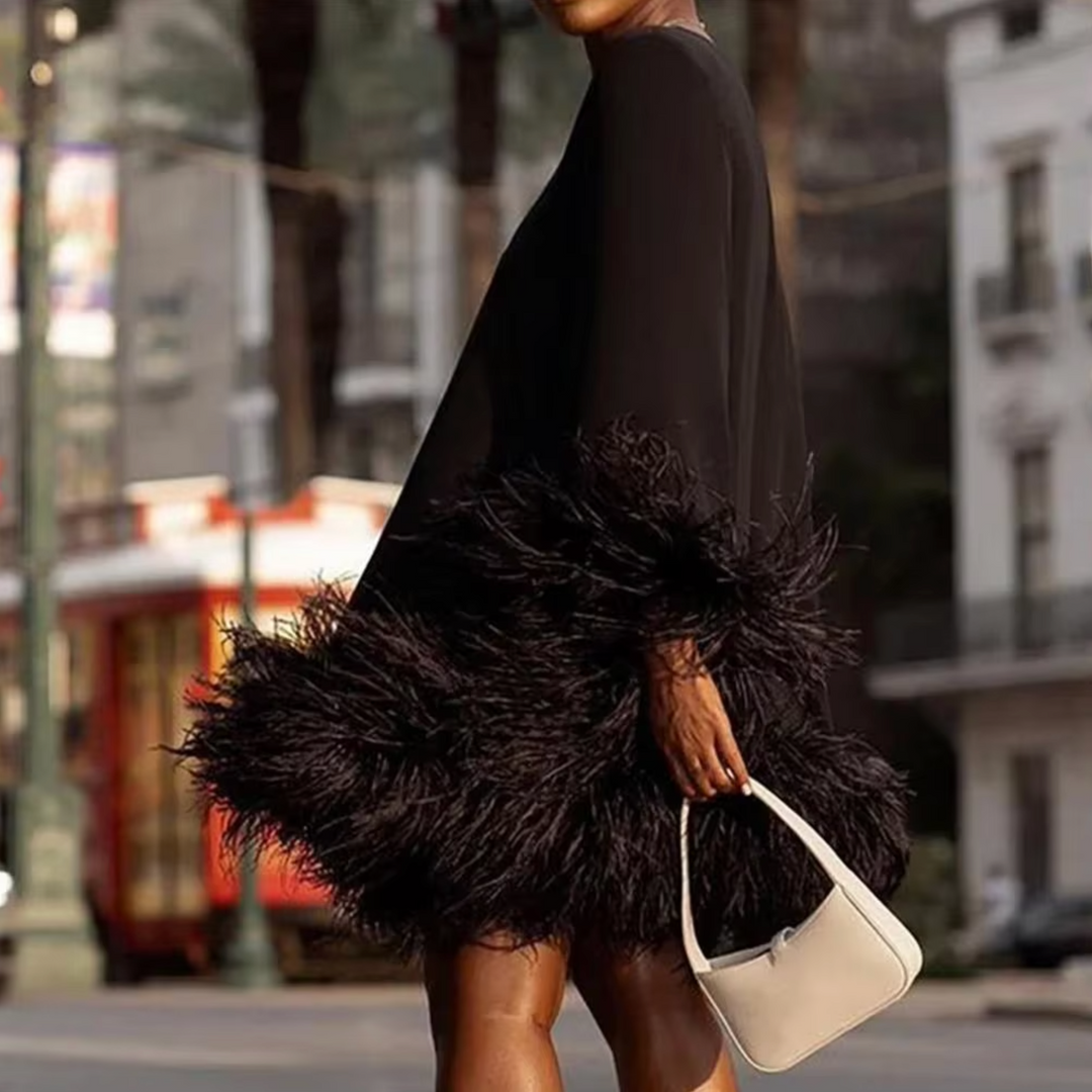 Levoire | Robe Élégante Pour Femmes Avec Doublure En Fourrure Élégante, Confortable Et Polyvalente
