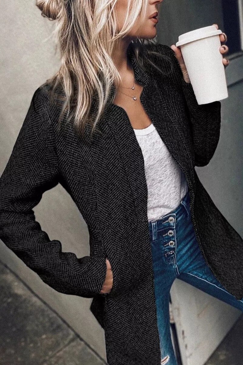 Levoire | Veste Blazer Tendance Pour Femmes Noir