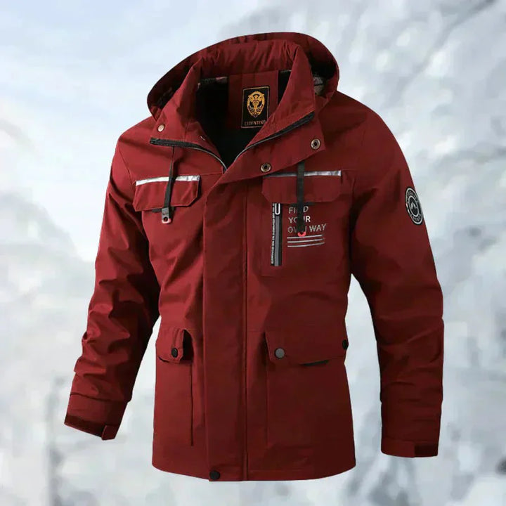 Levoire | Veste Outdoor Confortable, Coupe-Vent Et Imperméable Rouge