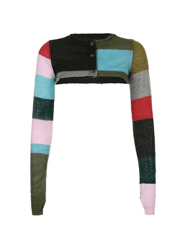 Levoire | Gilet À Rayures À Manches Longues De Couleur Bloc